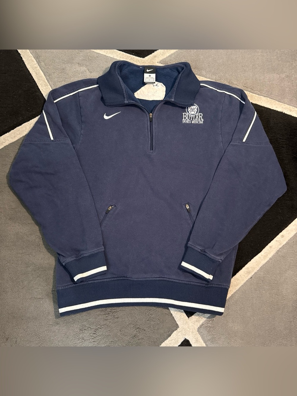 Vintage Nike Butler University quarter zip